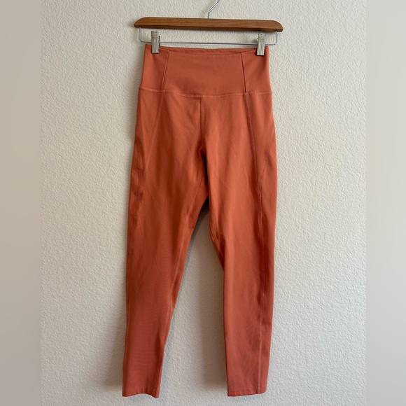 Girlfriend Collective compressive ankle leggings burnt orange women’s Size Small - Picture 1 of 4
